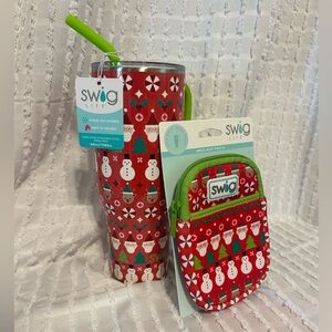 Swig‎ Life “Christmas Crew” Holiday Tumbler and Pouch Set